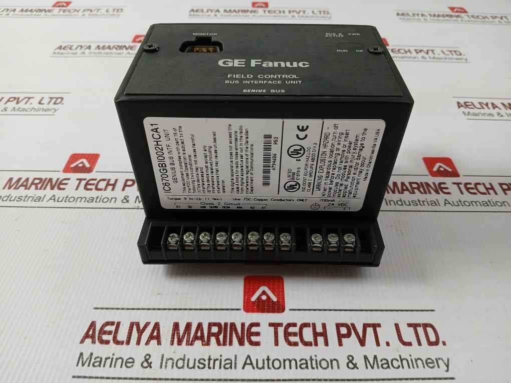 Ge Fanuc Genius Bus Interface Unit Ic670Gbi002Hca1 24 Vdc