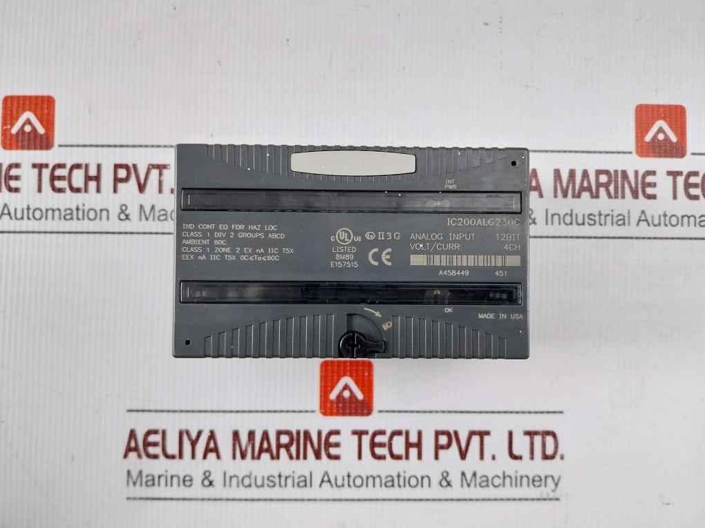 Ge Fanuc Ic200Alg230C Analog Input Module A458449 451