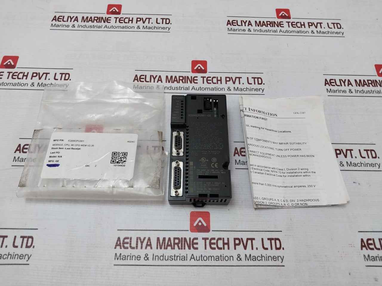 Ge Fanuc Ic200Cpu001-ce Cpu Module Cpu001-ce Rs-232 Rs-485 2.63" X 5.04"