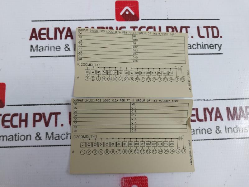 GE Fanuc IC200MDL741G Output Module IC200MDL741 24VDC