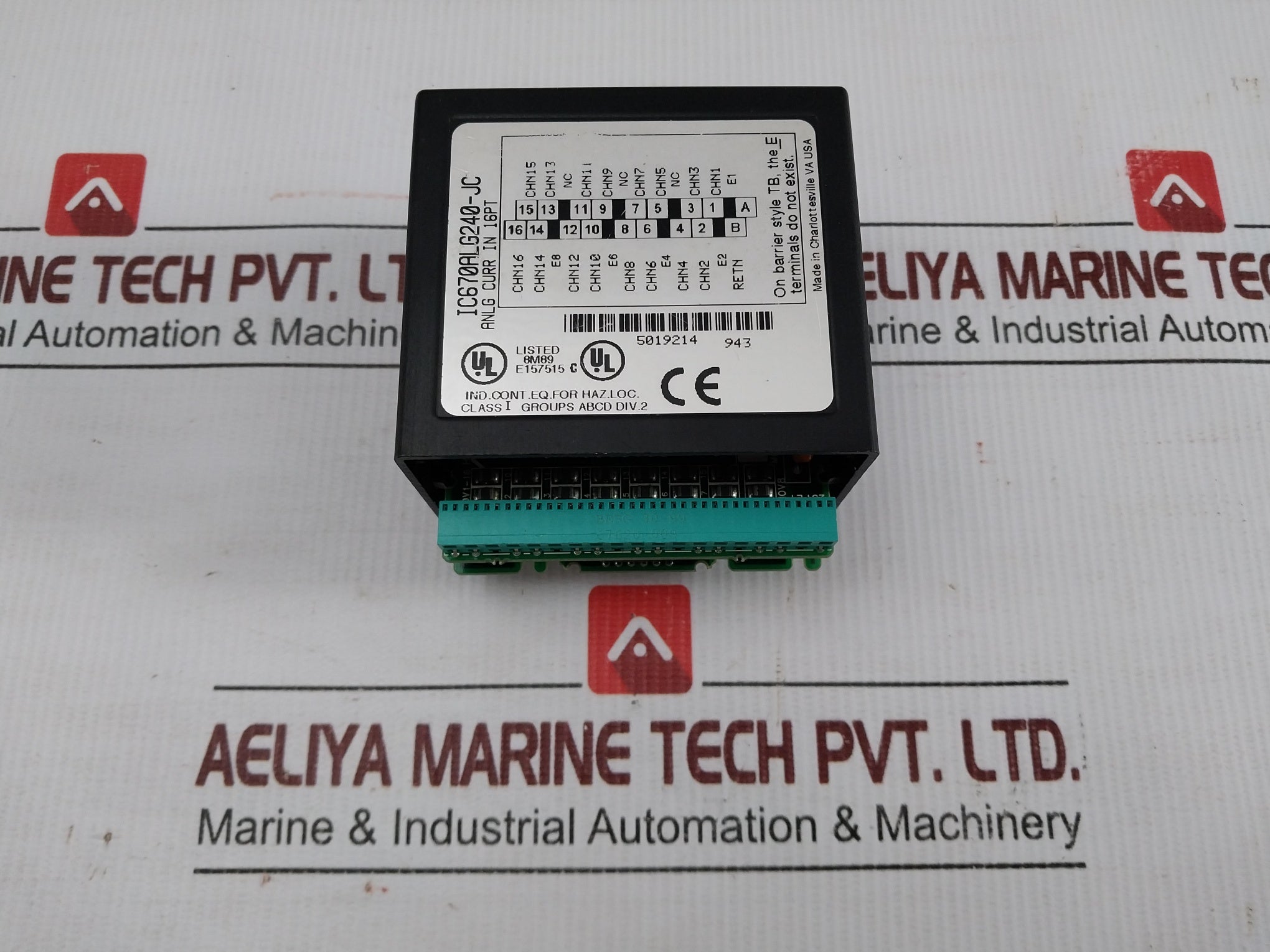 Ic670Alg240-jc Ge Fanuc Analog Current Input Module 24 Vdc