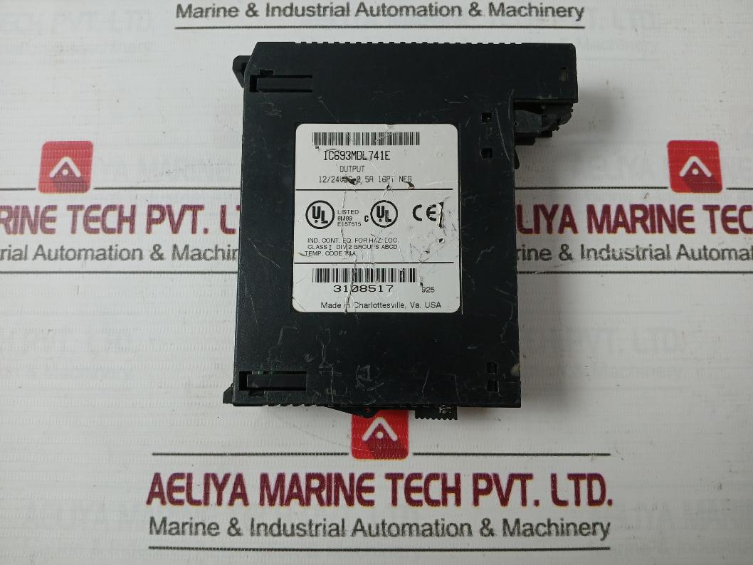 Ge Fanuc Ic693Mdl741E 16 Point Output Module 12/24Vdc 0.5A