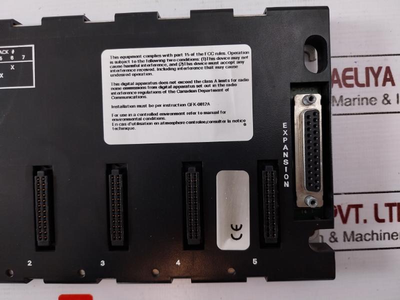 GE Fanuc IC693CHS398F 5-Slot Expansion Base EMI Enhanced Remote Module