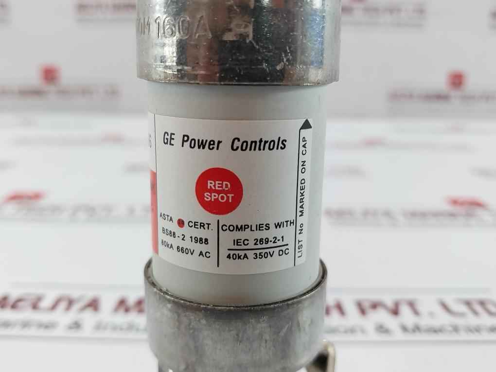 Ge Power Controls 160A High Rupture Capacity Fuse Link Tcp100M 80Ka 660Vac