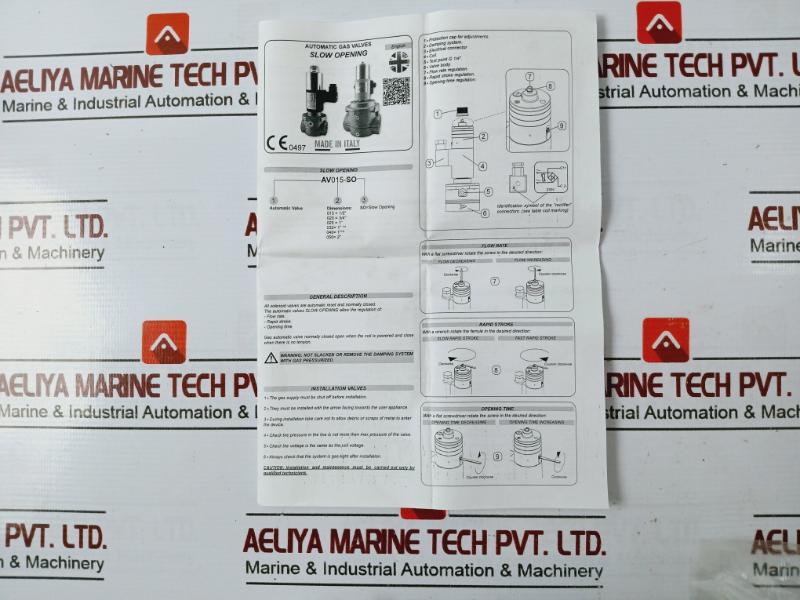 Geca Av020so 3/4" Nc Automatic Valve Ip65 230v Rac 50/60hz 17w Pe 360 Mbar