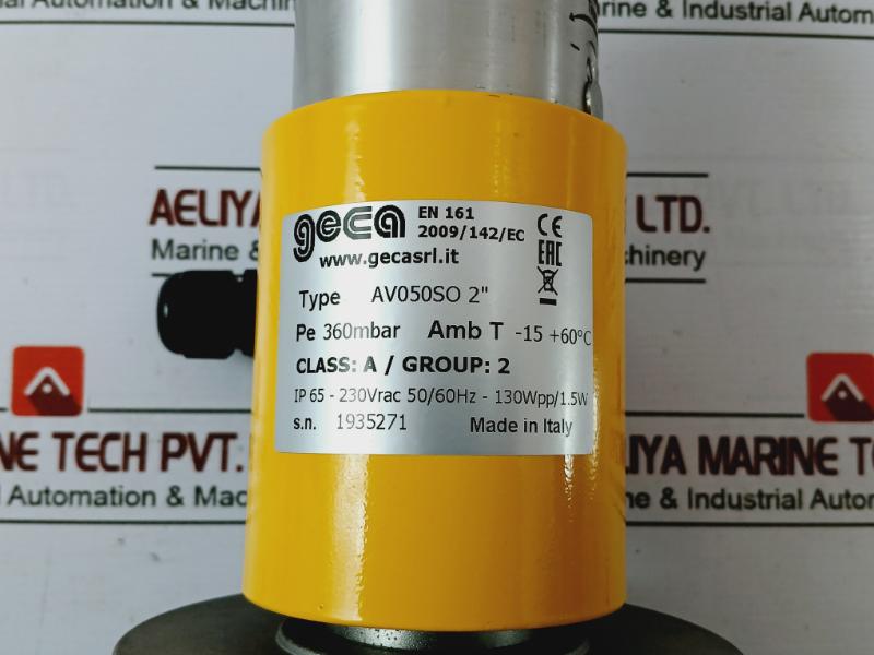 Geca Av050so 2" Automatic Gas Valve 360mbar 230vac 50/60hz 028399 025246