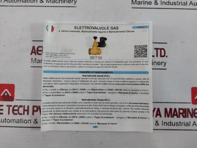 Geca Gas Mr No 3/4" Solenoid Valves 230Vac 50/60Hz-17Va 3.671.0724