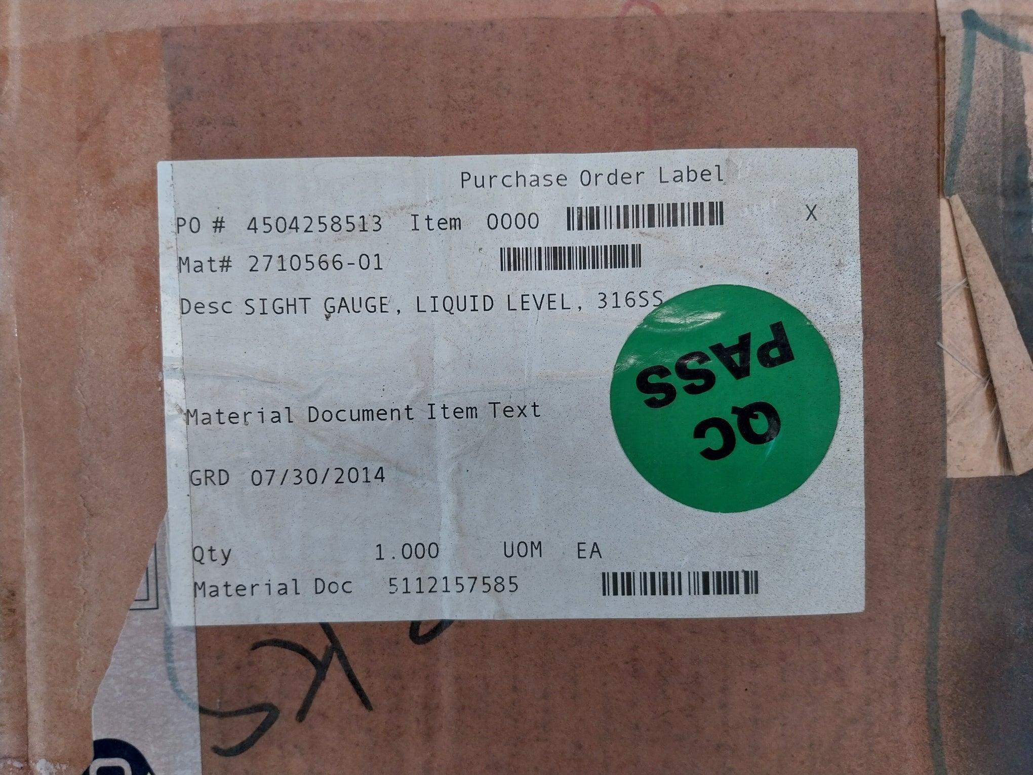 Gems Sensors 86375 Magnetic Liquid Level & Visual Level Indicator 812122 Rev-d