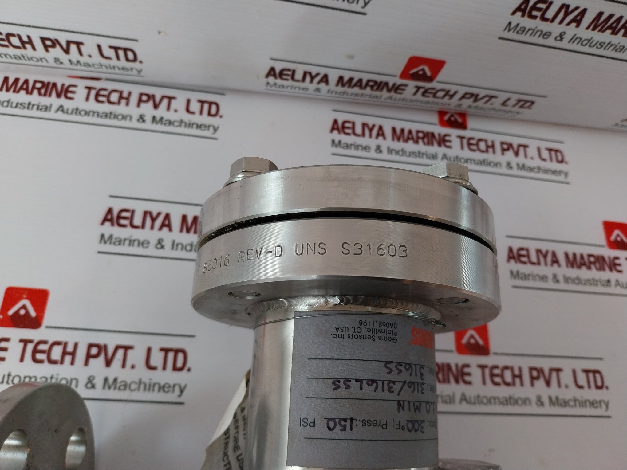 Gems Sensors 86375 Magnetic Liquid Level & Visual Level Indicator 812122 Rev-d