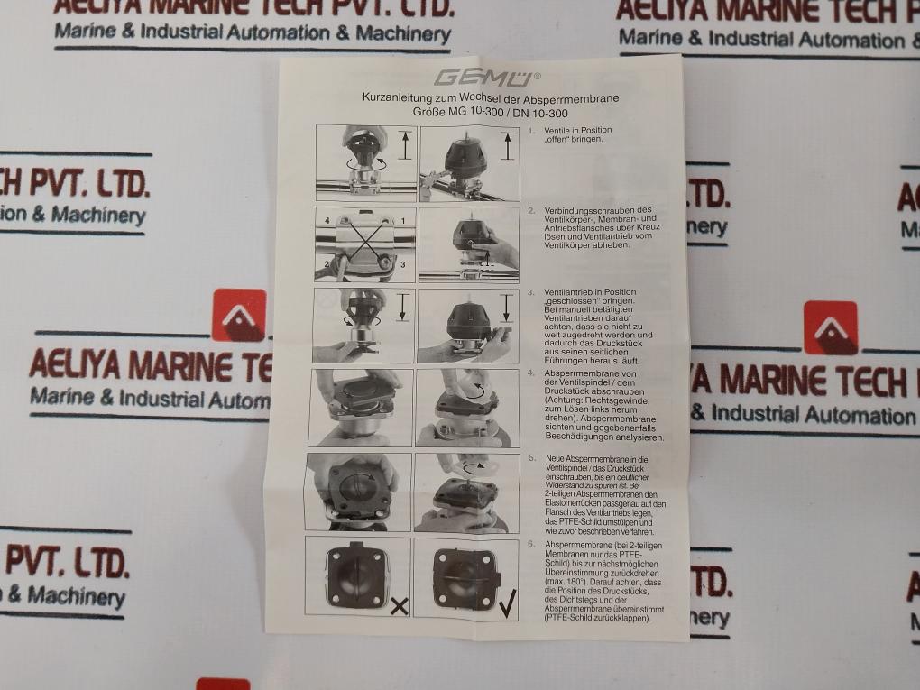 Gemu Mg 40 Medium Diaphragm For Type 667/dn 32…40, 762.20.15.019