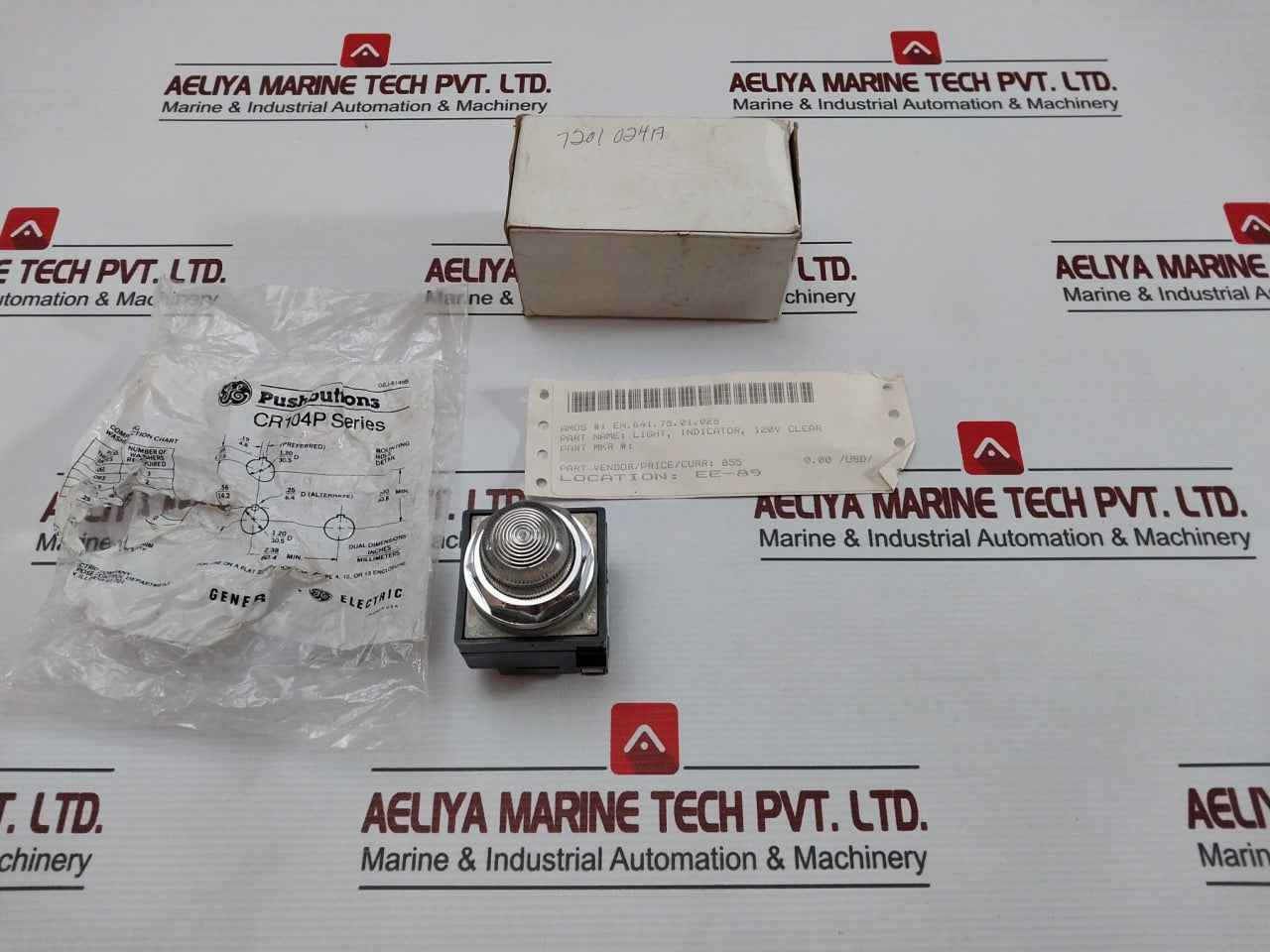General Electric Cr104Pxg22 Indicator Light 120V Clear