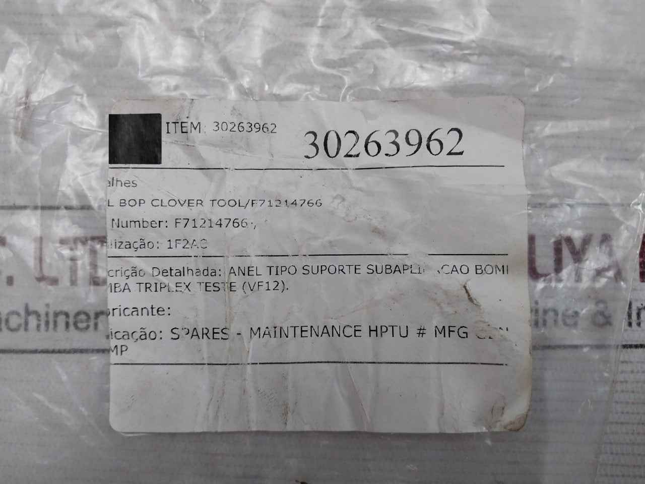 General Pump F71214766 Packing Support, Vf12, 30263962