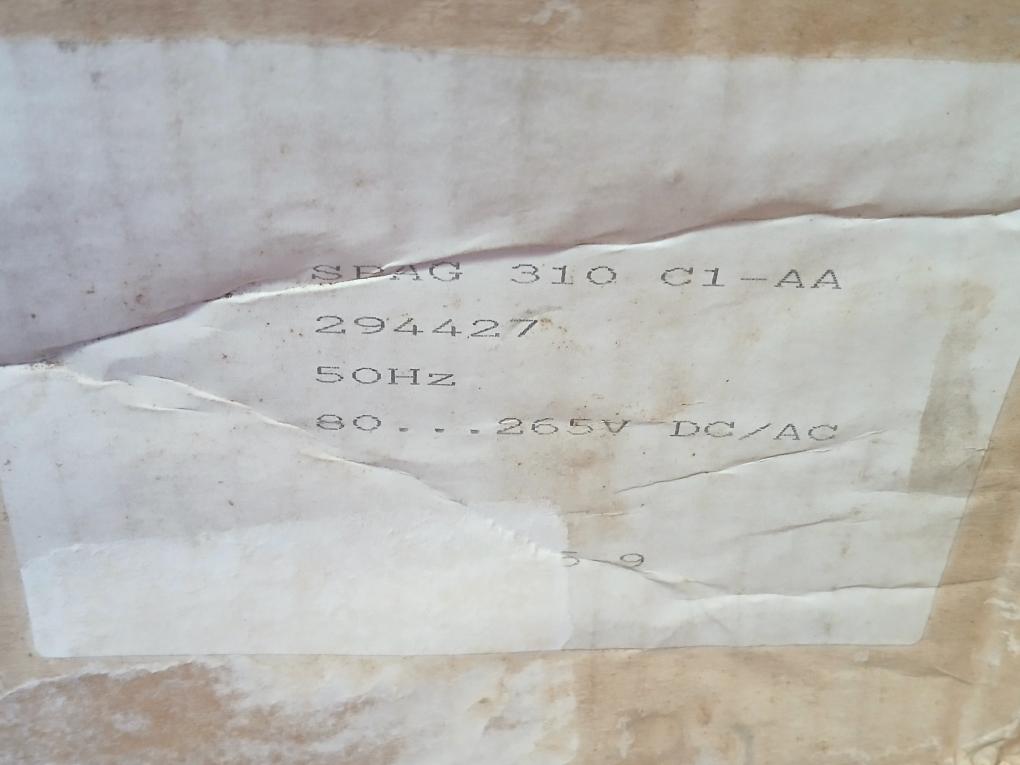Generator Protection Relay Spag 310 C1-aa Abb 80-265V Acdc
