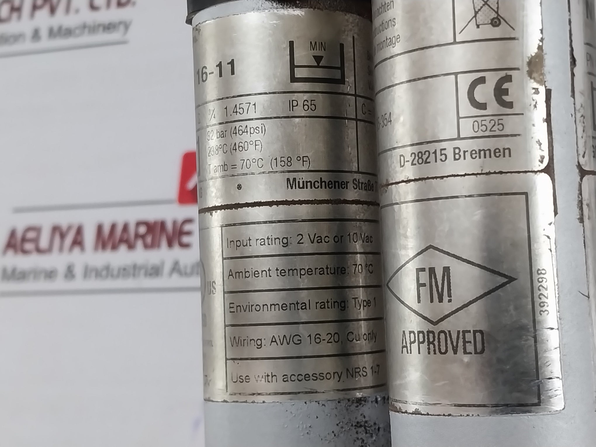 Nrgt 26-1S Level Transmitter 32 Bar 4-20Ma Length 1420Mm Gestra