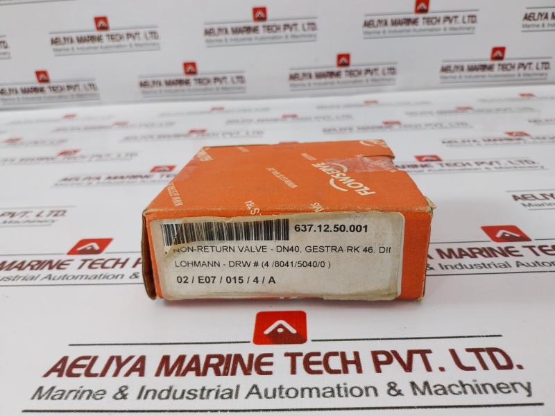 Gestra Rk 86 Check Valve 1 1/2" Cl 300