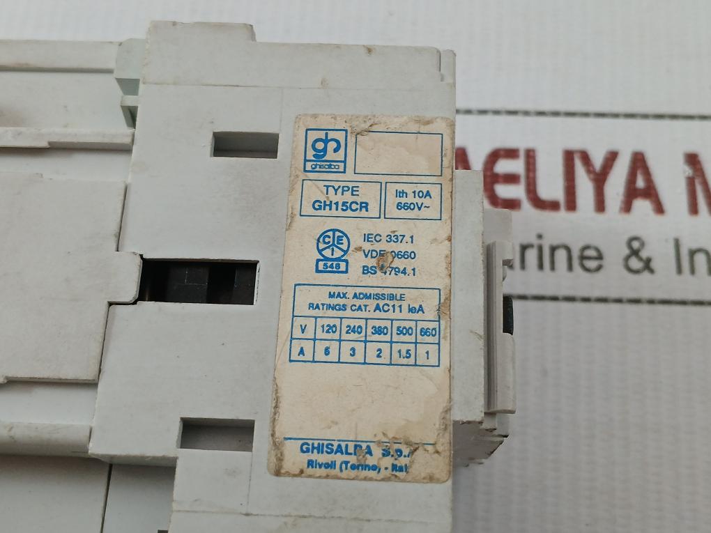 Gh15Cr-22 Ghisalba Auxiliary Contactor 10A/660V
