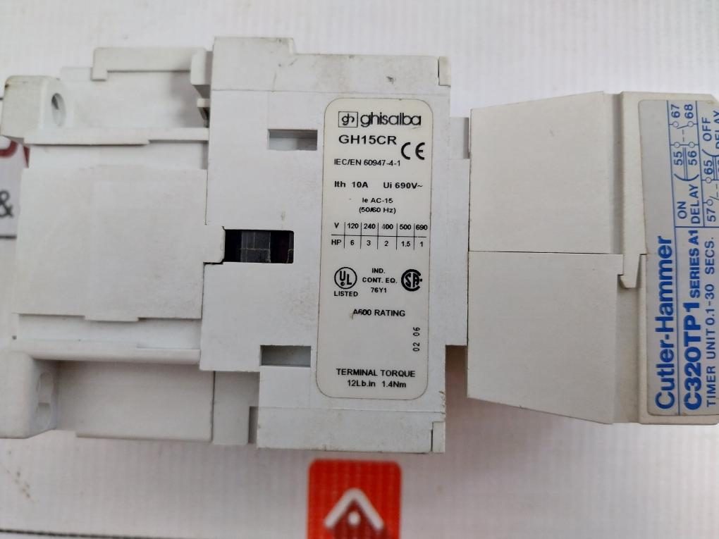 Auxiliary Contactor 110-120V 50-60Hz Ghisalba Gh15Cr