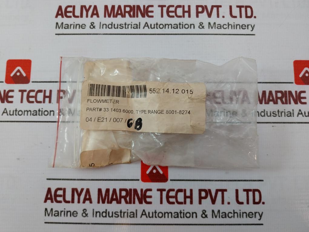 Gicar 9.0.97.63G Volumetric Flowmeter Nsf Component 8001-8274 33 1403 6000 