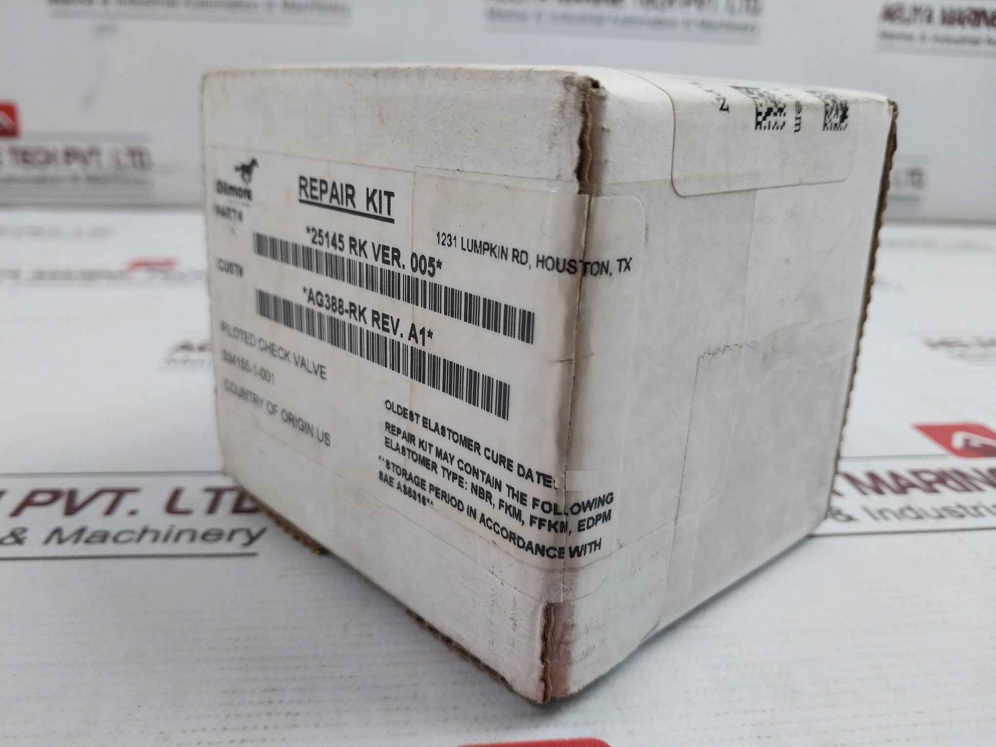 Gilmore Ag388-rk Repair Kit For Pilot Operated Check Valve 5000 Psi