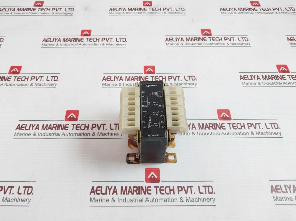 Glastronix Gx402/45 Transformer 0V-240V 08S0011 Class B/8 3 Amp.0V-10V