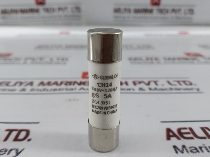 Lot Of 3X Global Ch14 Cylindrical Fuse Iec269 Vde0636