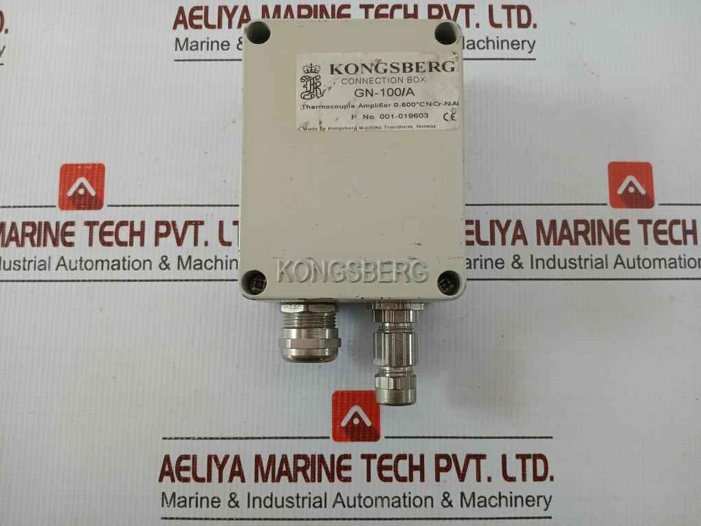 Gn-100/A Thermocouple Amplifier Connection Box 001-019603 Kongsberg