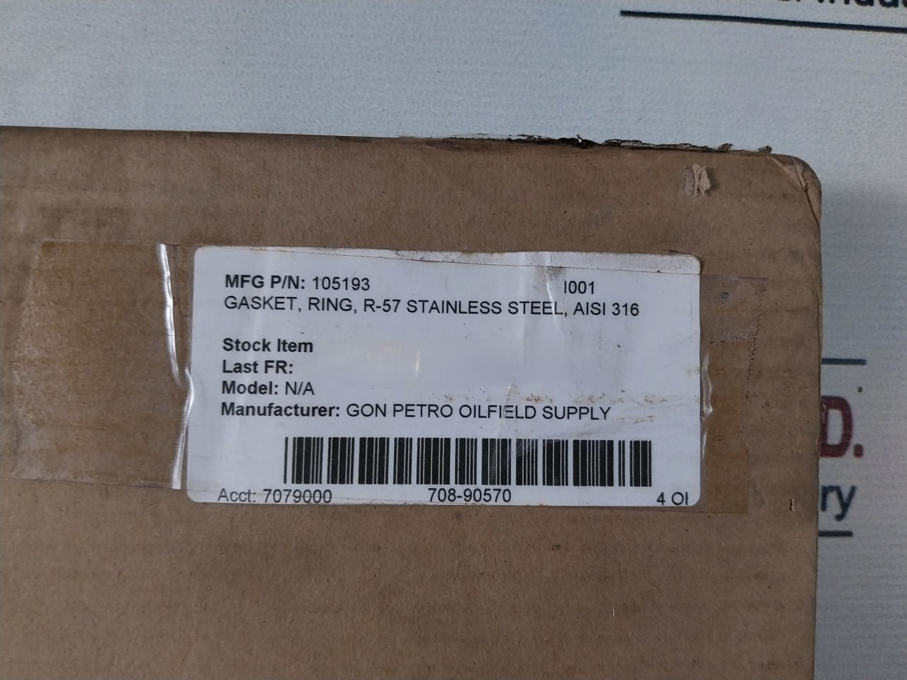 Gon Petro 6A-0348 R-57 Stainless Steel Aisi 316 Gasket Ring 105193