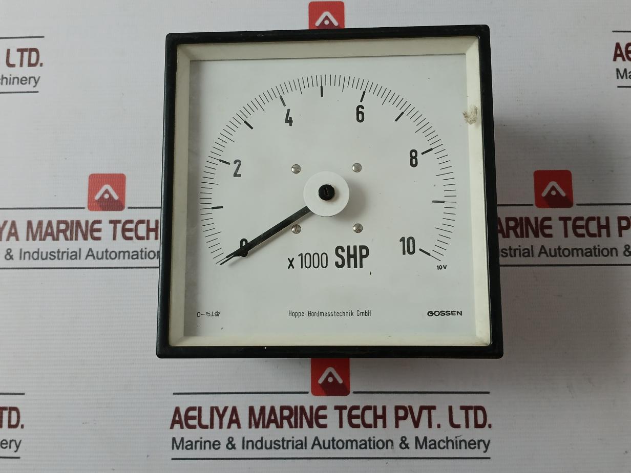 Gossen 0-10X1000 Shp Shaft Horse Power Analog Panel Meter 10V