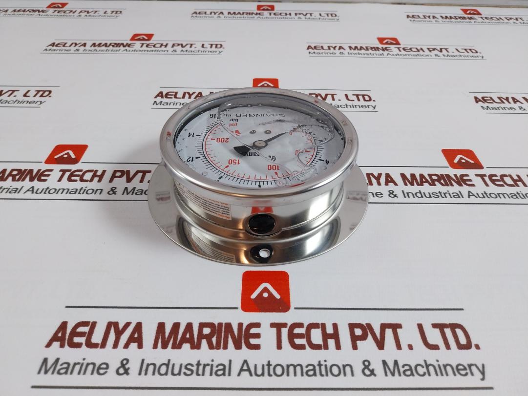 Grainger Kl.1.6 Pressure Gauge 0-230 Psi/0-16 Bar