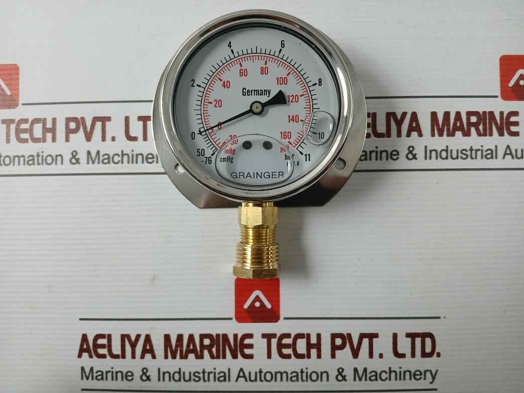 Grainger Pressure Gauge -30 Inhg-0-160 Psi