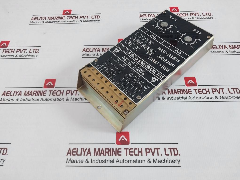 Grandi Motori Rt2/2S Tachometric Relay – Dual Rpm Control 24 Vdc