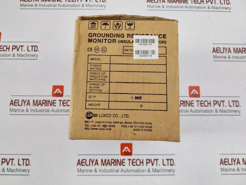 Grounding Resistance Monitor Sbg-241D Luxco Dc 19-30V