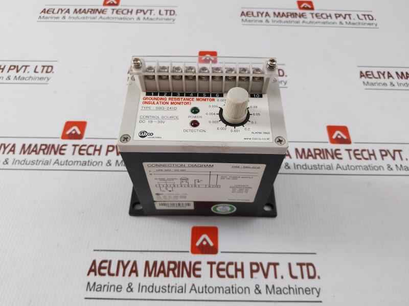 Grounding Resistance Monitor Sbg-241D Luxco Dc 19-30V