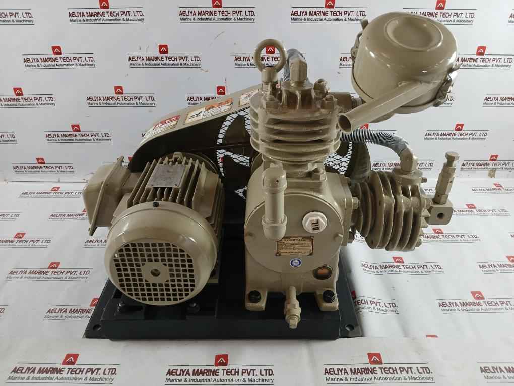 Gs2ar Air Compressor W/ Three Phase Marine Induction Motor 2.5mpa Sanwa