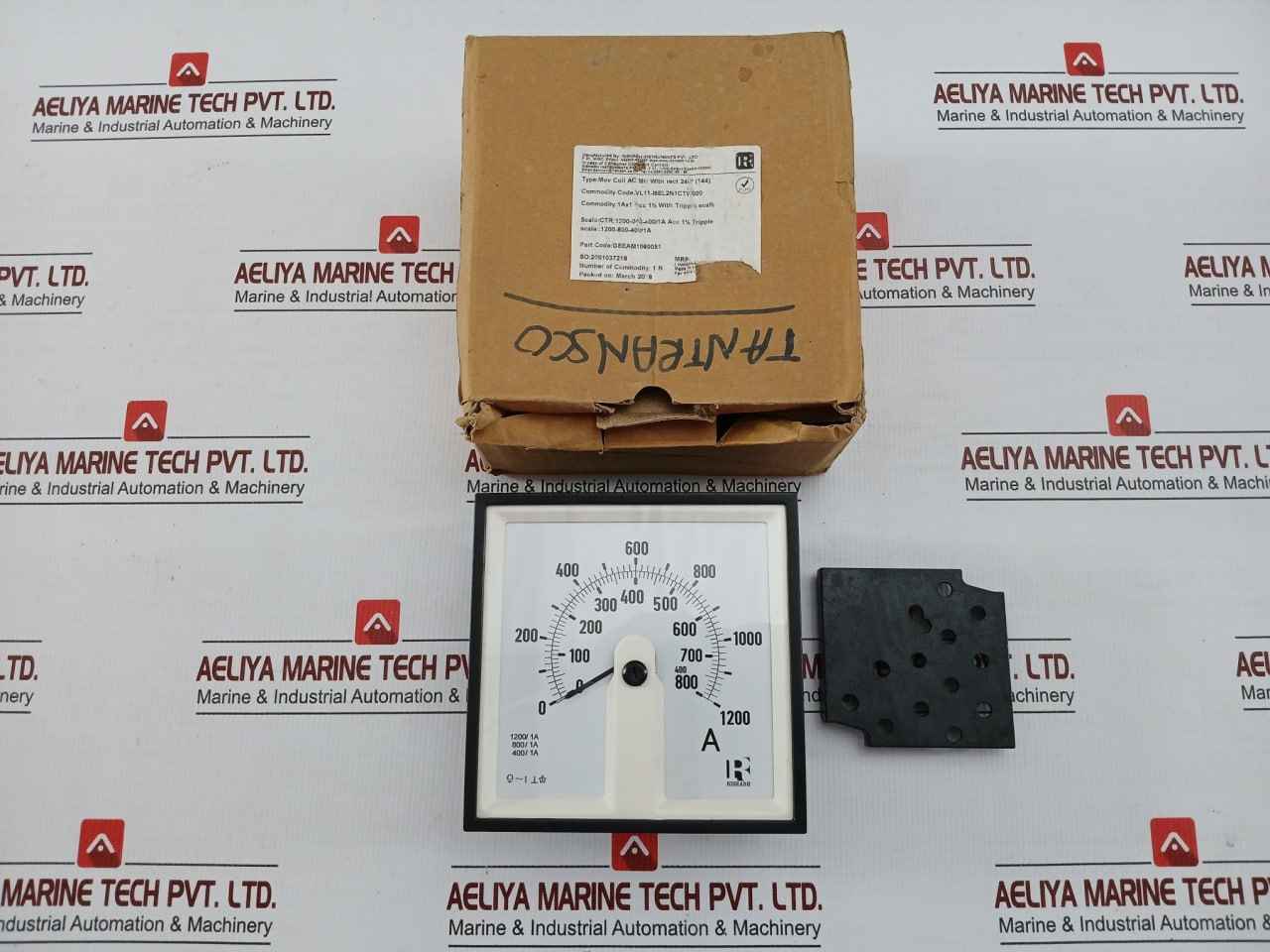 Gseam1060051 Triple Scale Ammeter 0-1200-800-400 Rishabh