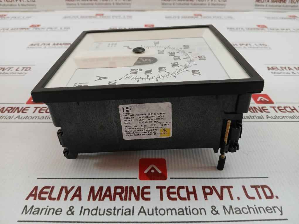 Gseam1060051 Triple Scale Ammeter 0-1200-800-400 Rishabh