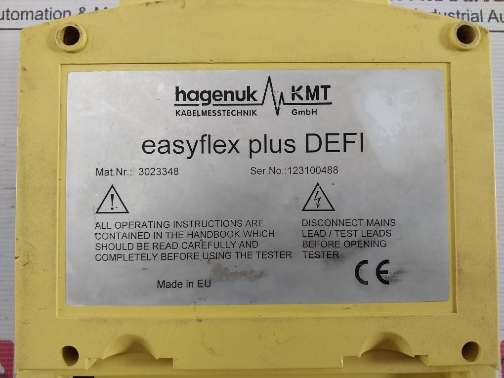 Hagenuk Kmt Easyflex Plus Defi Time Domain Reflectometer Cable Tester