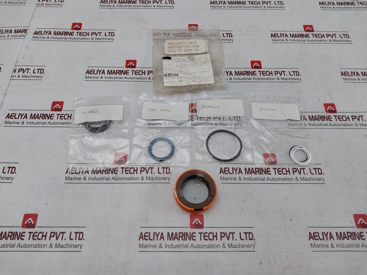 Hallite 021-0213Sk Hydraulic Cylinder Rod Seal Piston Bearing Wiper Set