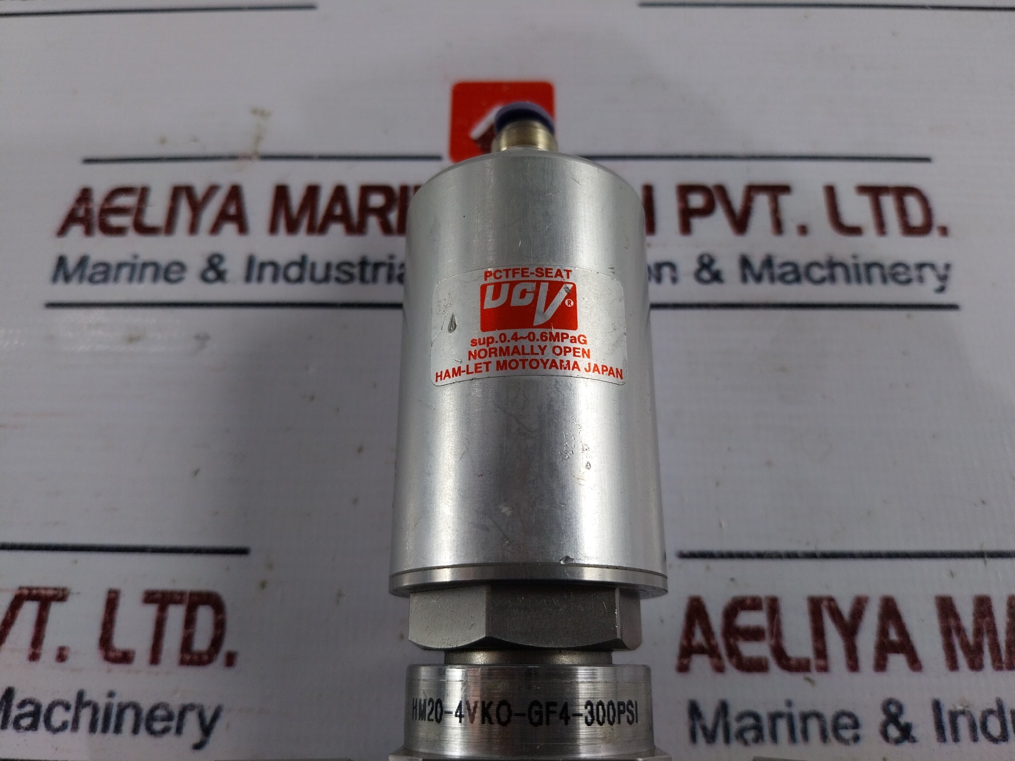 Ham-let Hm20-4Vko-gf4-300Psi Pneumatic Diaphragm Valve 0.4~0.6Mpag