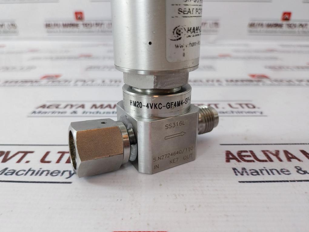 Ham-let Hm20-4Vkc-gf4M4-sp-300Psi Pneumatic Diaphragm Valve 1/8Npt Ss316L Ke7