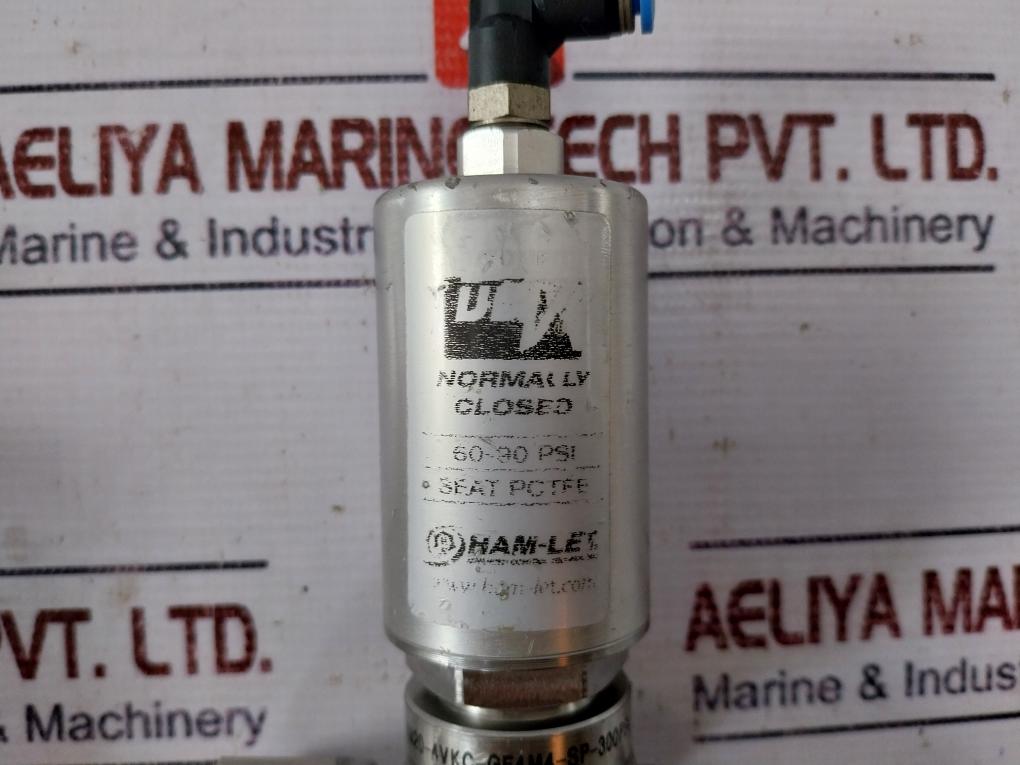 Ham-let Hm20-4Vkc-gf4M4-sp-300Psi Pneumatic Diaphragm Valve 1/8Npt Ss316L Ke7