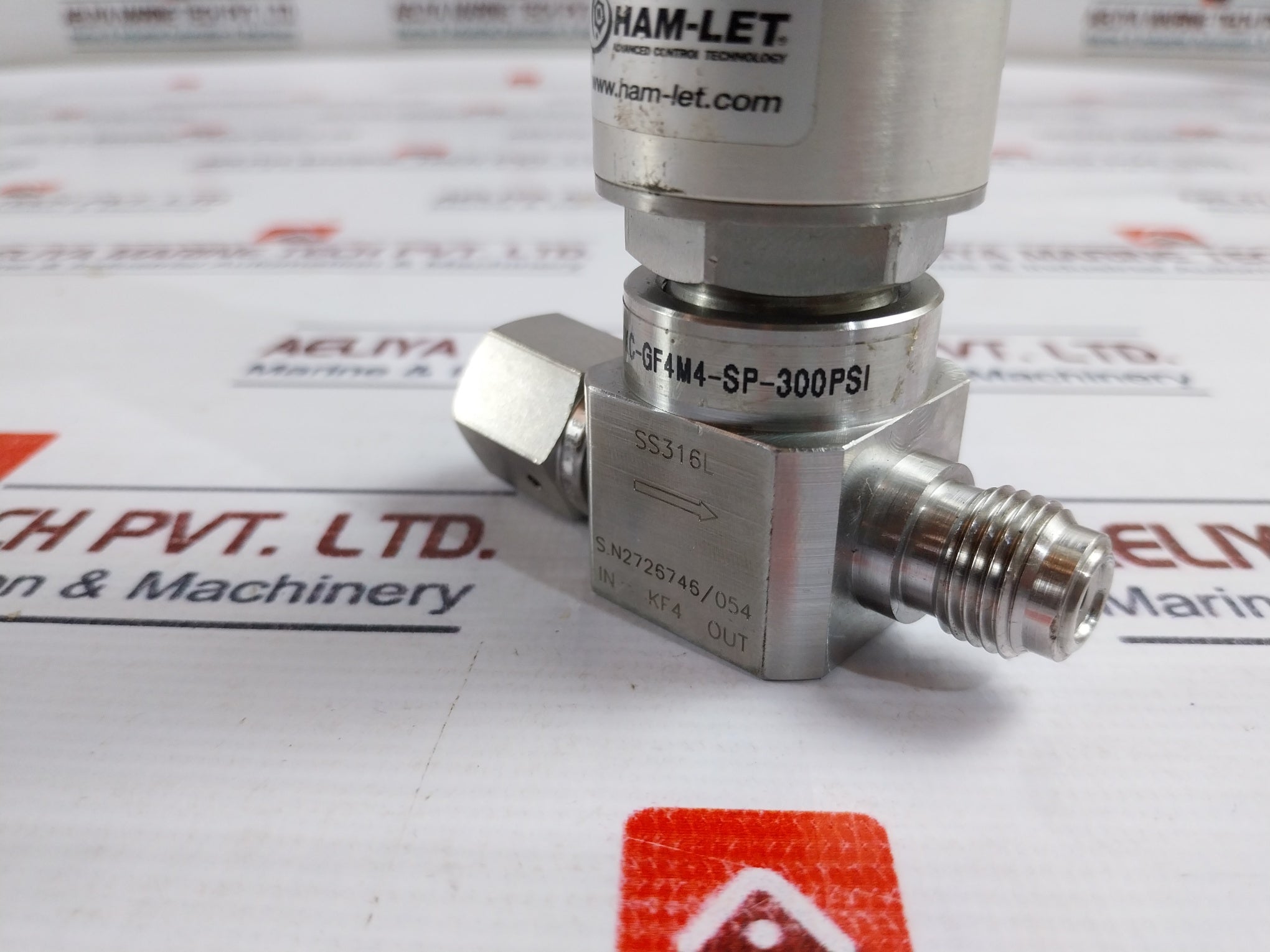 Ham-let Hm20-4Vkc-gf4M4-sp-300Psi Ucv Pneumatic Diaphragm Valve 1/8 Npt