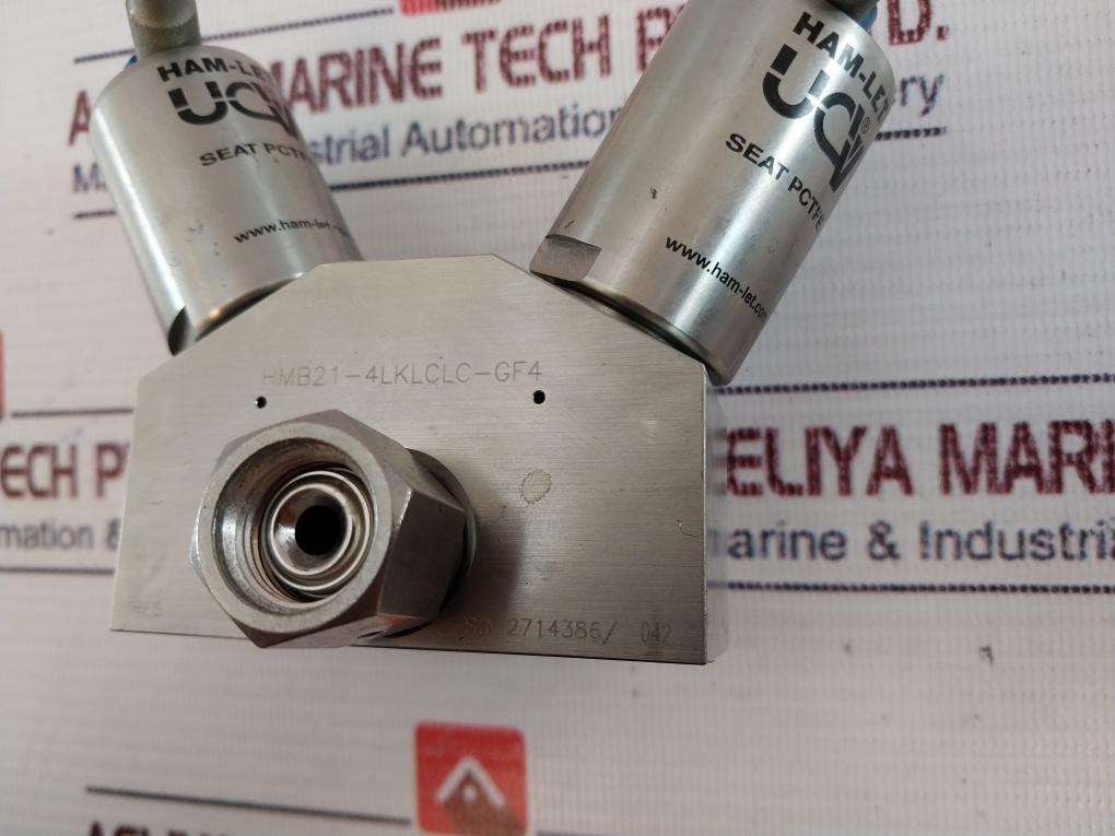 Ham-let Hmb21-4Lklclc-gf4 Dual Head Valve 0189-n