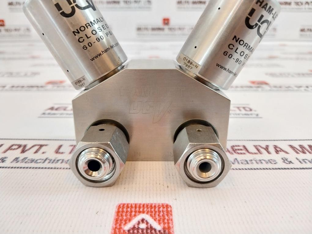 Ham-let Hmb21-4Lklclc-gf4 Dual Head Valve 0189-n