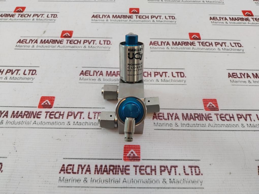 Ham-let Hmb21-4Vklclc-gf4 Normally Closed Valve Htc-316 Jc8 60-90 Psi
