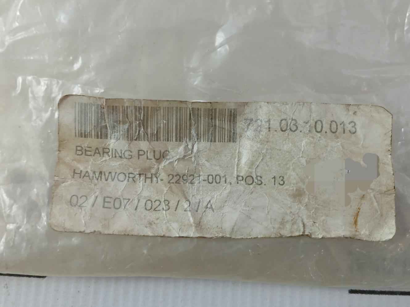 Hamworthy 22921-001 Bearing Plug
