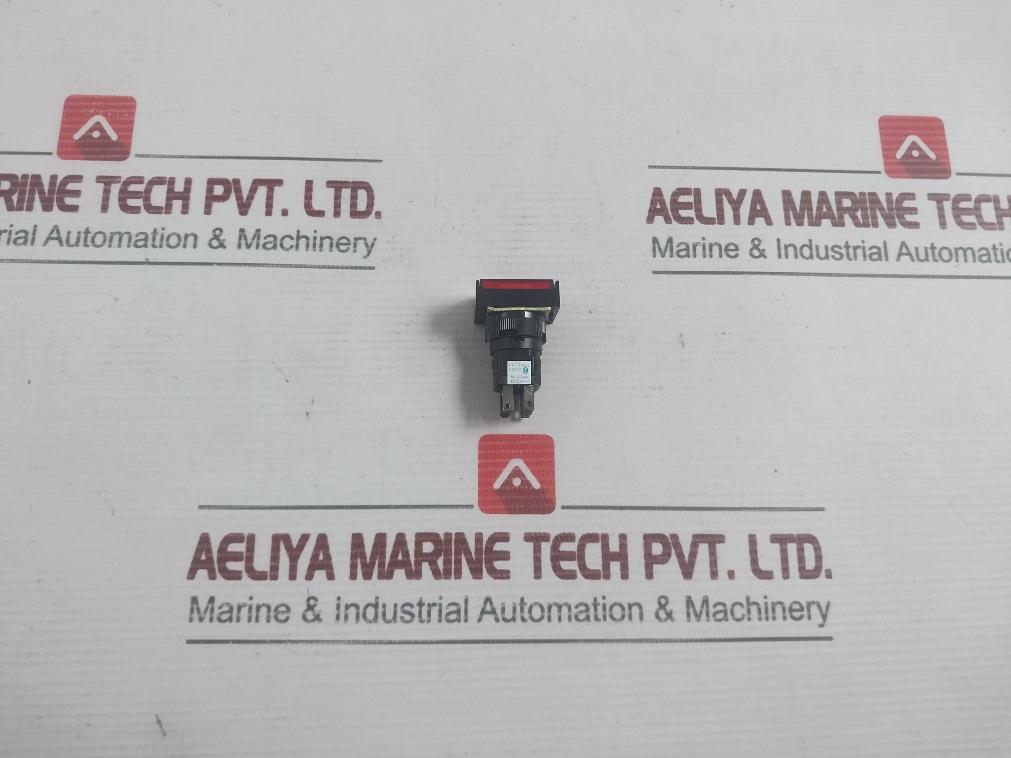 Hankuk Relay 250Vac Red Rectangular Momentary Push Button Switch Hr–16B22 3A