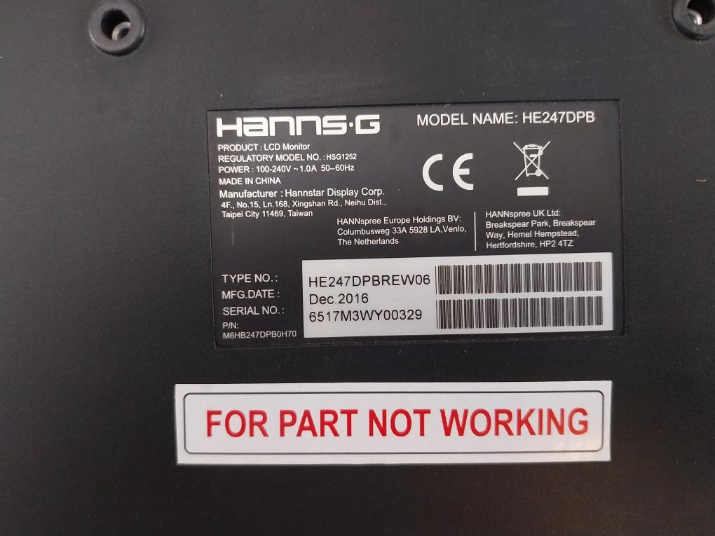HANNS.G HE247DPB Lcd Monitor