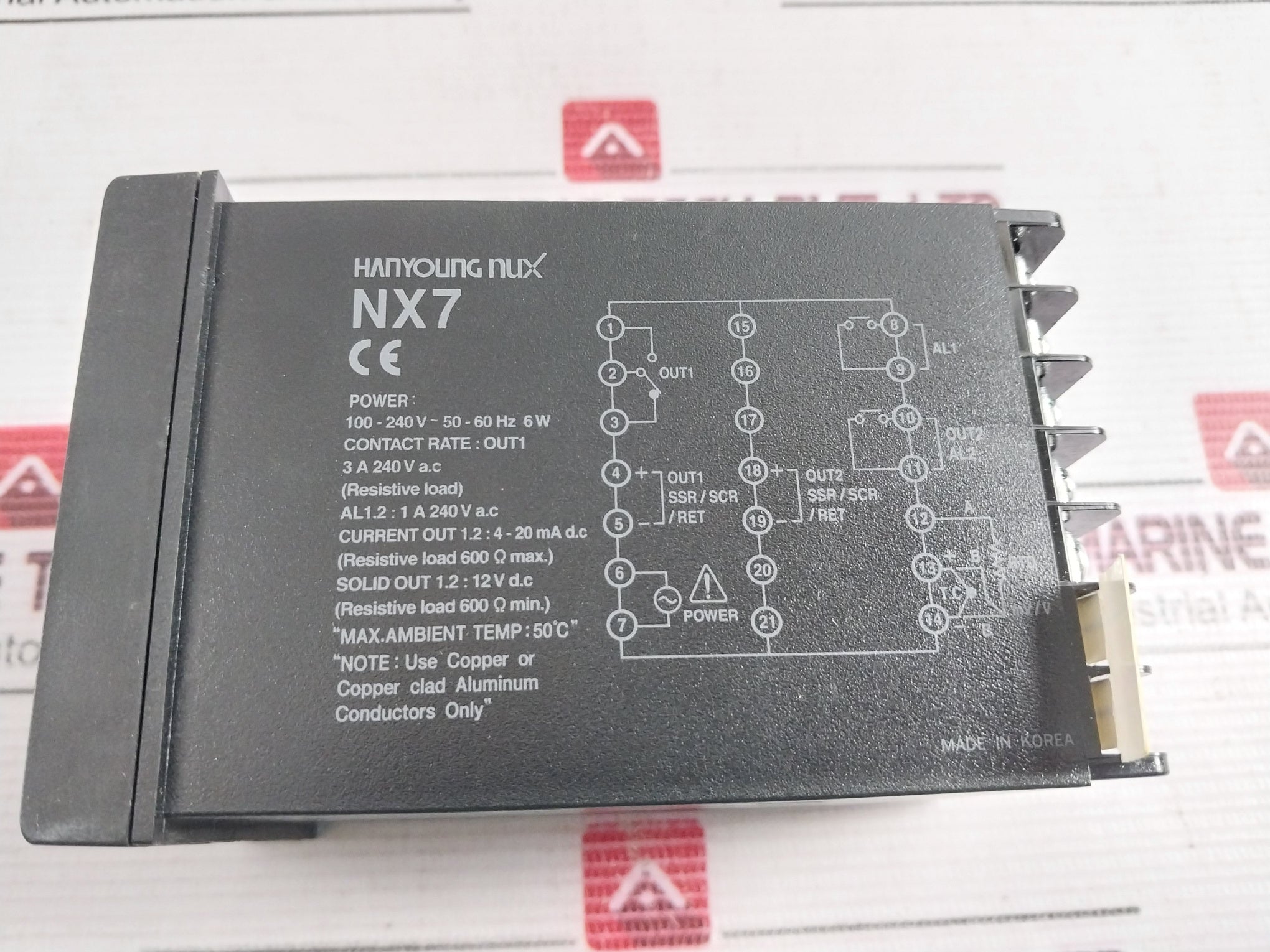 Hanyoung Nux Nx7_00 Multi Temperature Controller 100-240V 50/60Hz 4-20 Ma