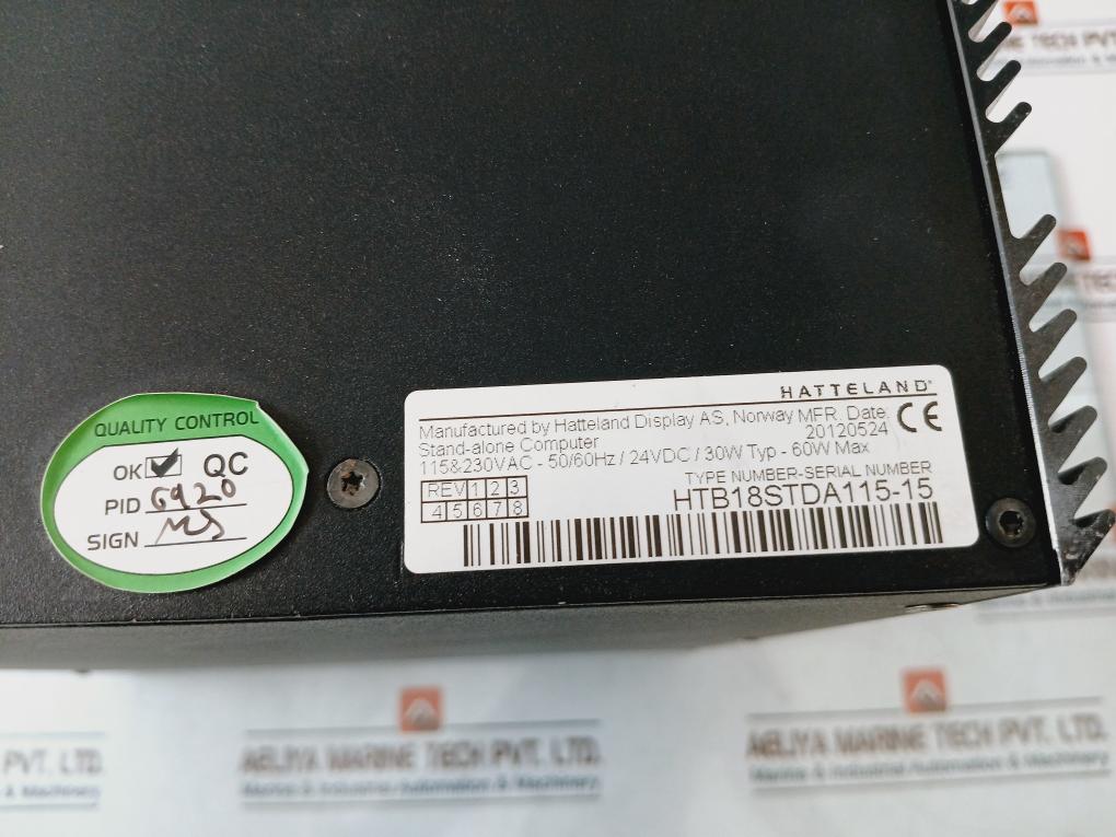 Hatteland Htb18Stda115-15 Stand-alone Computer 24Vdc